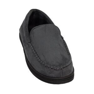 Wayland Square Slippers Mens Small 6 7 Faux Suede Memory Foam Non Slip Gray